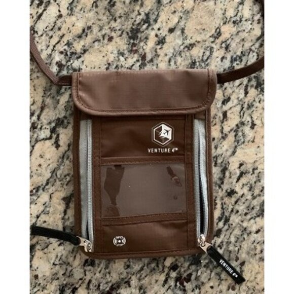 New Passport Holder Neck Wallet with RFID Blocking Nylon Lining for Travel